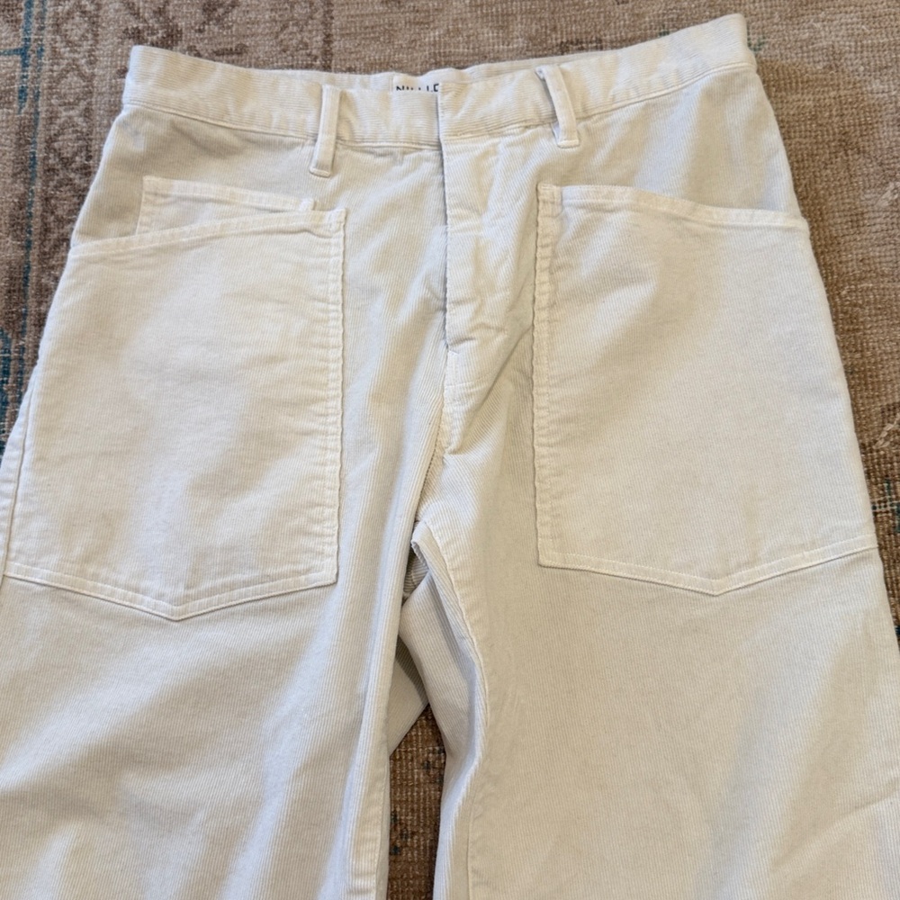 Nili Lotan Off-White “Gesso” Corduroy Shon Pant - Picture 2 of 9
